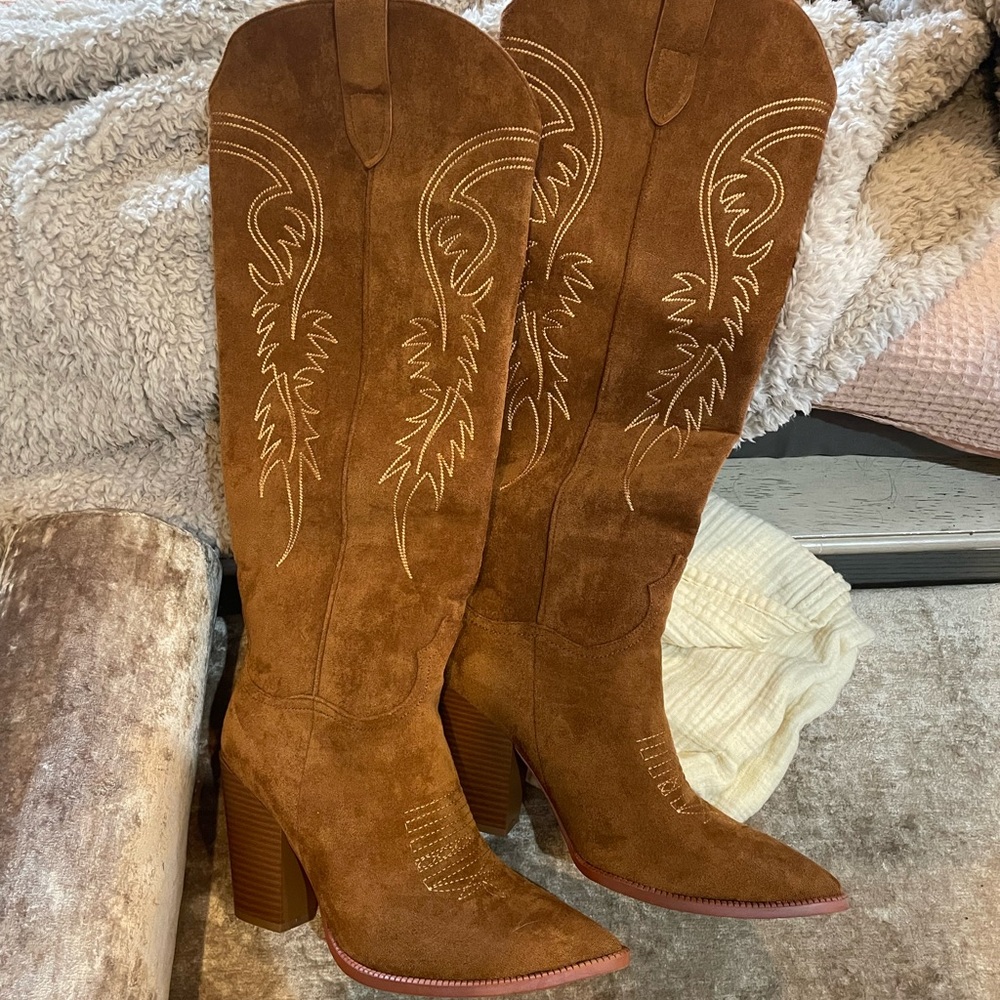 NWOT Knee High Cowboy Boots